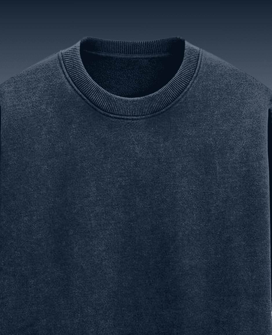 Navy Acid Wash Oversized T-shirt | Drop Shoulder T-shirt