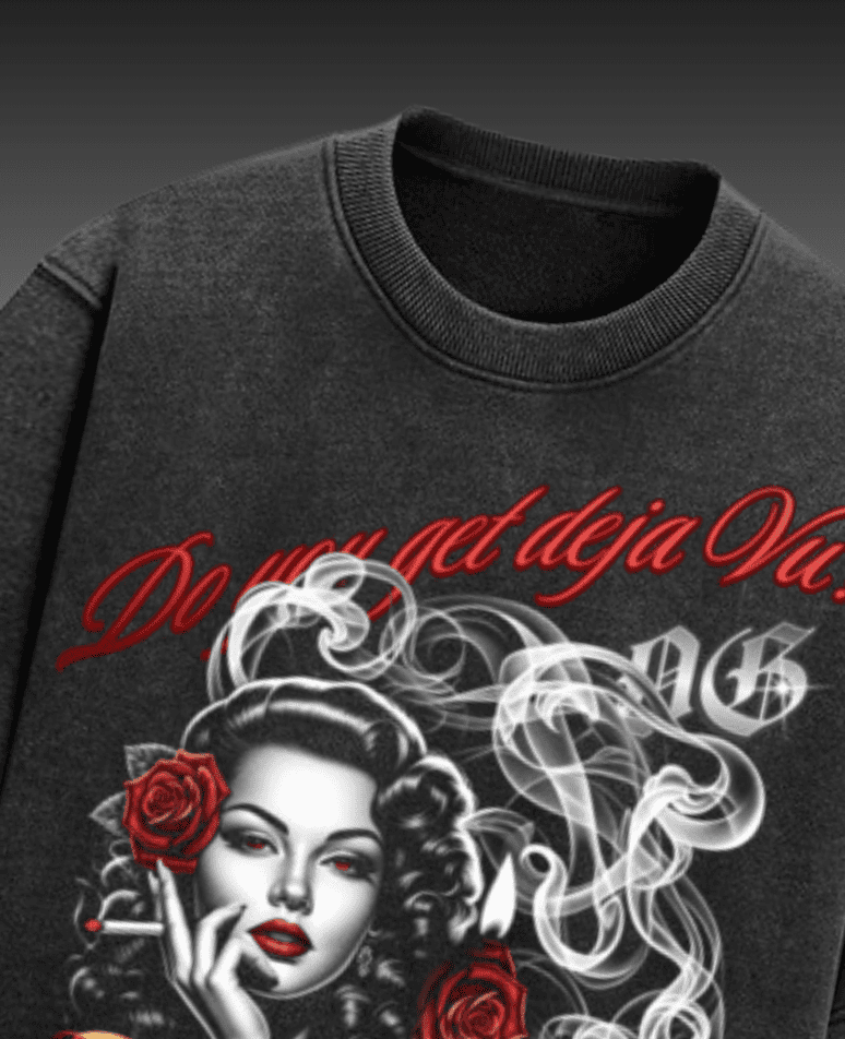 Deja Vu Acid Wash Oversized T-shirt