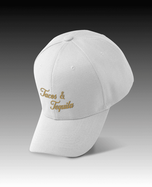 Tacos & Tequila White // Baseball Cap