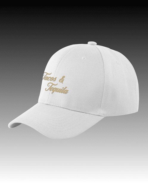 Tacos & Tequila White // Baseball Cap
