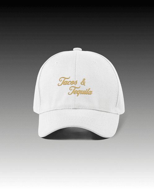 Tacos & Tequila White // Baseball Cap