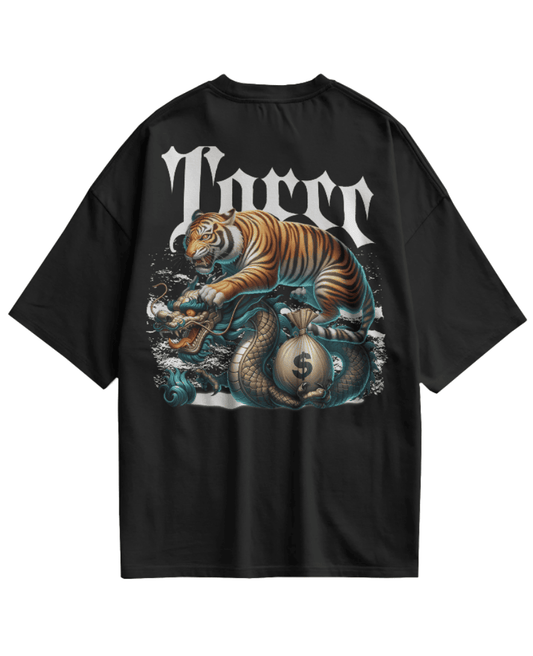 Tiger & Dragon Terry Drop Shoulder T-shirt - 280gsm T-Shirt