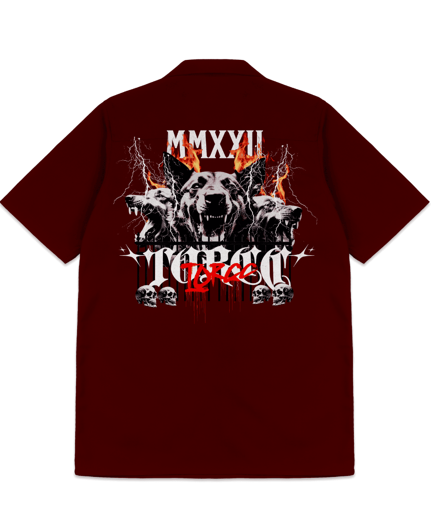 Gangster Glam Men's Bowling Shirt | Baggy Shirt for Men