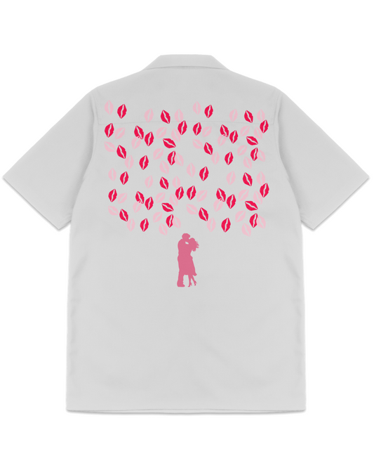 Kiss Men's Bowling Shirts - White | Baggy Shirt for Men