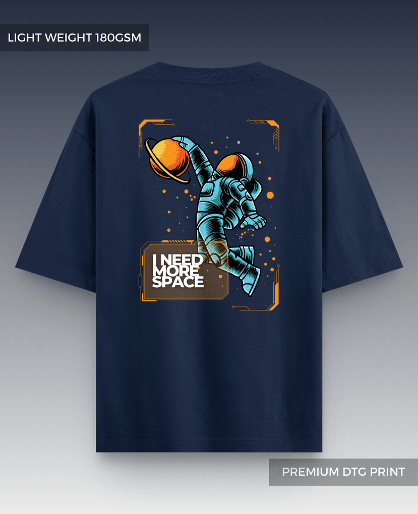 Need Space Drop Shoulder T-shirt // Light Weight 180gsm