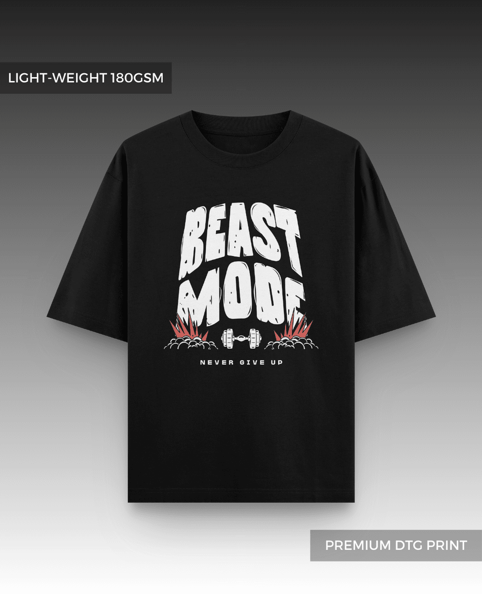 Beast Mode Oversized T-shirt // Lightweight 180gsm