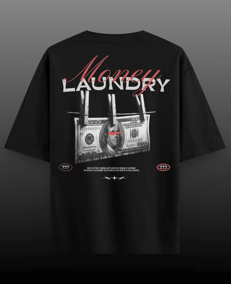 Money Laundering Terry Oversized T-shirt - 280gsm