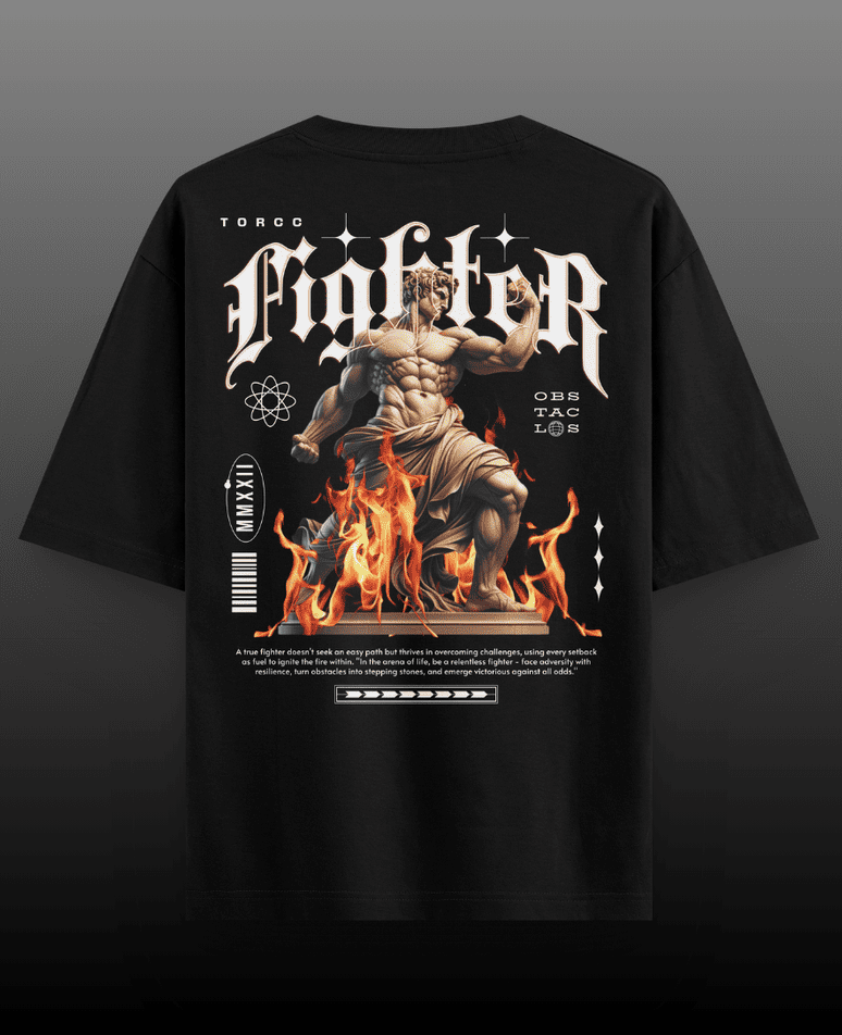 Fighter Terry Oversized T-shirt - 280gsm