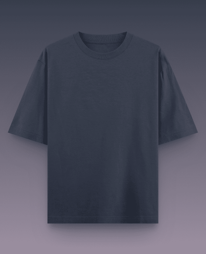 Navy Blue Oversized T-shirt for Men and Women