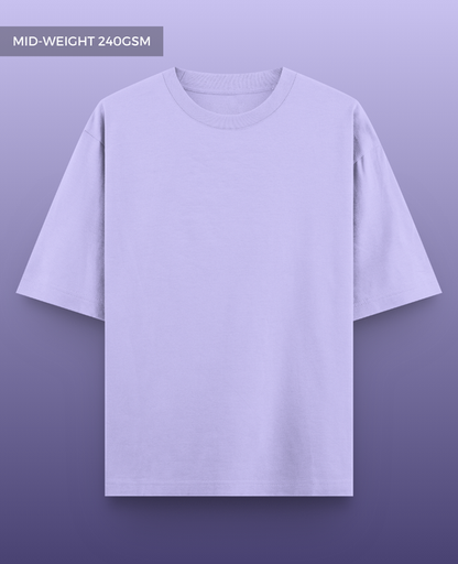 Lavender Drop Shoulder T-shirt // Mid-Weight 240gsm