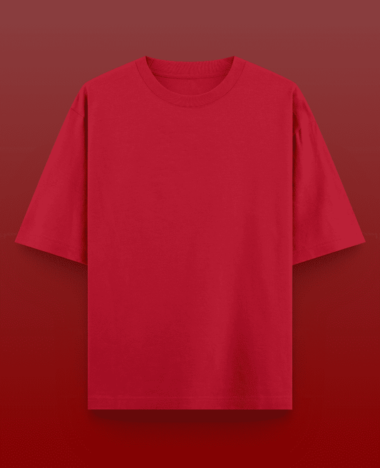 Red Oversized T-shirt for Men and Women