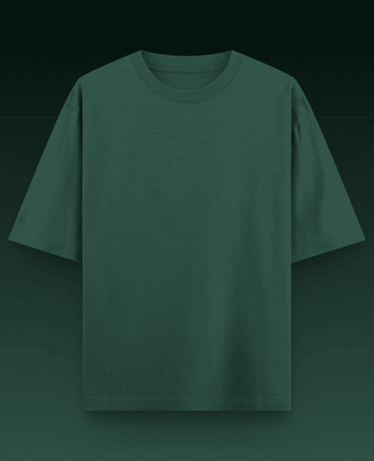 Dark Green Oversized T-shirt for Men and Women