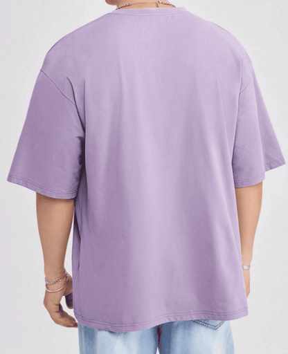 Lavender Drop Shoulder T-shirt // Mid-Weight 240gsm