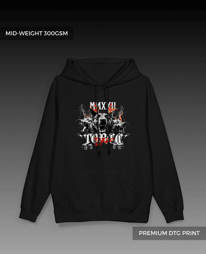 Gangster Glam Pullover Hoodie // Midweight 300gsm