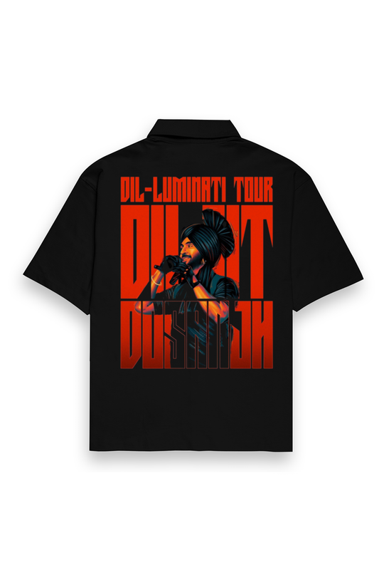 Dil-Luminati Black Oversized Shirt 2.0