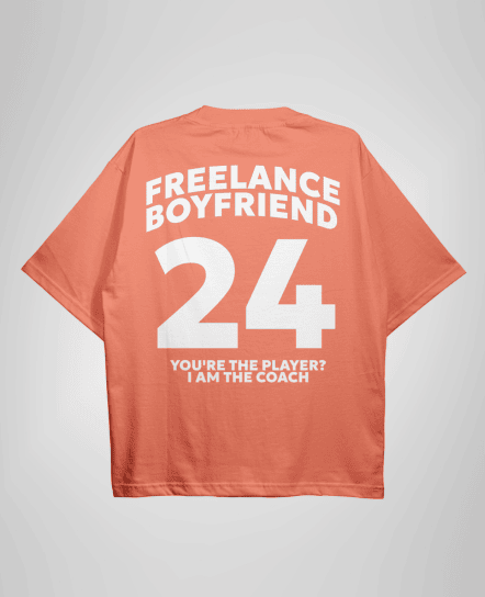 Freelance Boyfriend Peach Drop Shoulder T-shirt | Oversized T-shirt