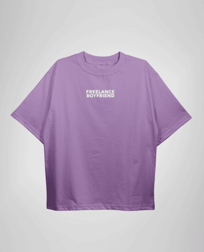 Freelance Boyfriend Lavender Drop Shoulder T-shirt | Oversized T-shirt