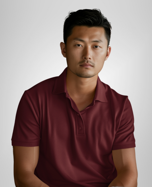 Regular Maroon Polo T-shirt