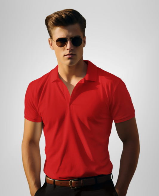 Regular Red Polo T-shirt