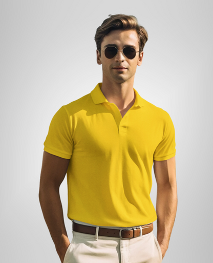 Regular Mustard Yellow Polo T-shirt