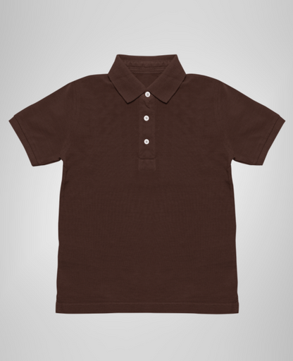 Regular Coffee Brown Polo T-shirt