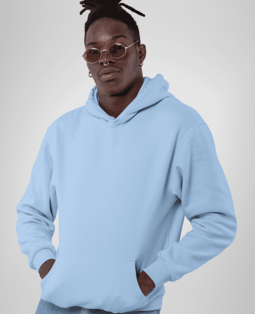 Baby Blue Hoodie for Men and Women