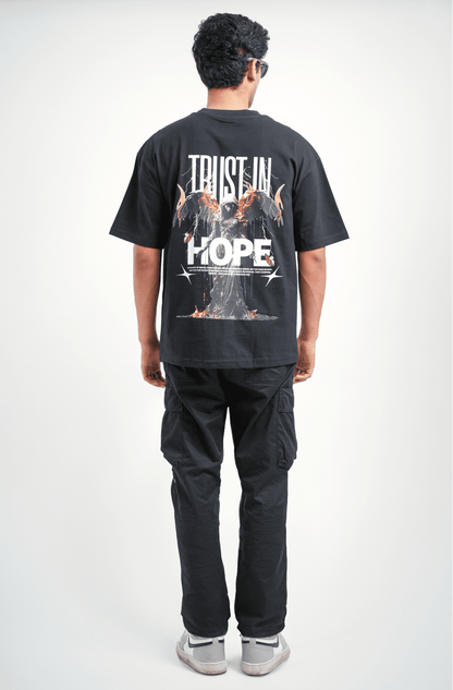 Hope Printed Oversized T-shirt | Drop Shoulder T-shirt