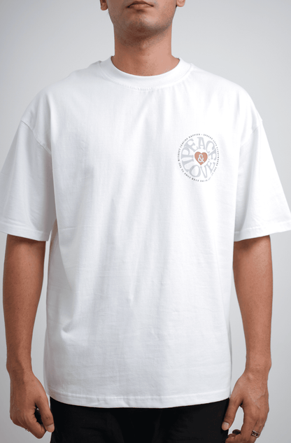 Peace White Oversized T-shirt - TORCC