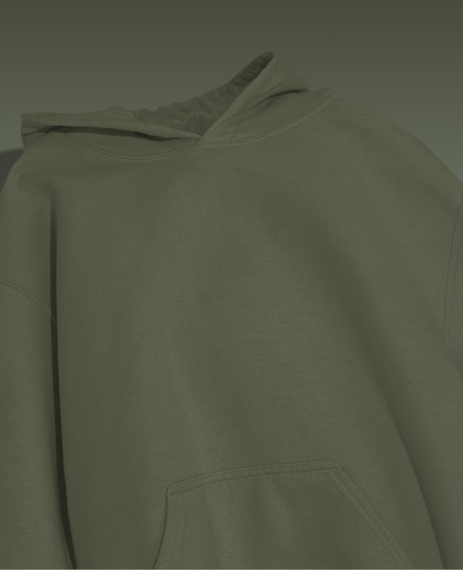 Olive Green Hoodie for Men and Women