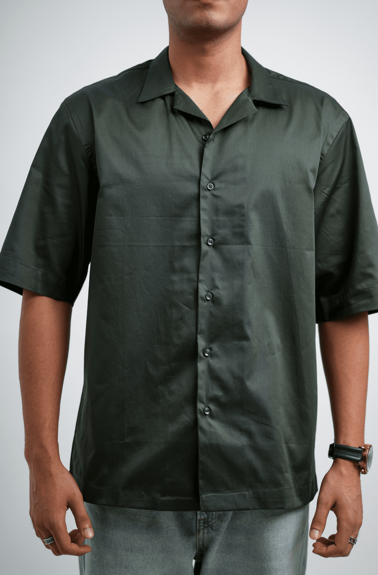 Forest Green Oversized Shirts