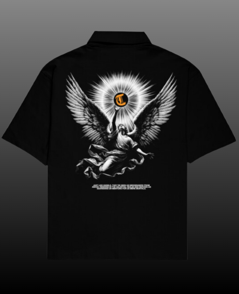 Celestial Oversized Shirt for Men with Cuban collar shirt for men design, crafted from premium cotton featuring bold celestial graphics — a stylish baggy shirt for men perfect for casual and streetwear outfits.