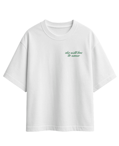 Bow to Noone - Terry Drop Shoulder T-shirt - 280gsm T-Shirt