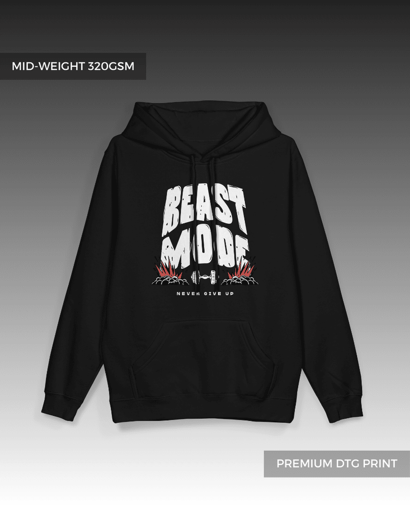 Beast Mode Pullover Hoodie // Mid-weight 320gsm