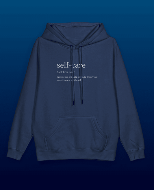 Selfcare Pullover Hoodie - Navy