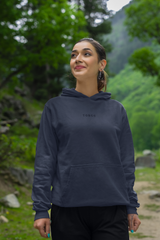 Navy Blue Blank Hoodie for Men and Women