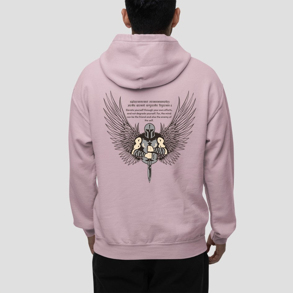 Baby Pink Gladiator: Graphic Hoodie For Men and Womenoversized tshirt for men, oversized tshirt for women, graphic oversized tshirt, streetwear oversized tshirt, oversized tshirt, oversized tee, hoodies for men, hoodies for women, hoodies on sale, hoodies on sale india, hoodies men