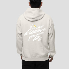 Beige You Can Do It: Graphic Hoodie For Men and Women