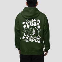 Forest Green Take It Easy: Graphic Hoodie For Men and Women