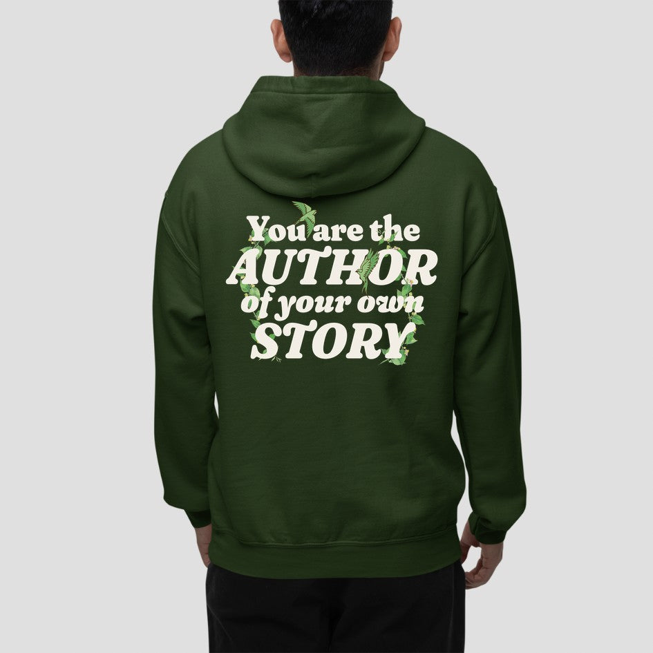 Forest Green Author: Graphic Hoodie For Men and Women